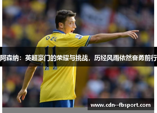 阿森纳:英超豪门的荣耀与挑战,历经风雨依然奋勇前行